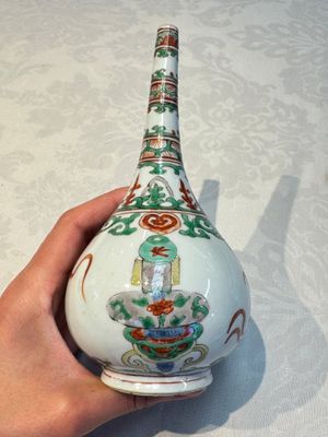 Three Chinese famille verte rosewater sprinklers, Kangxi — foto 16