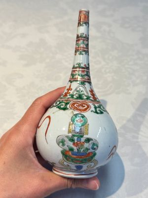 Three Chinese famille verte rosewater sprinklers, Kangxi — foto 2
