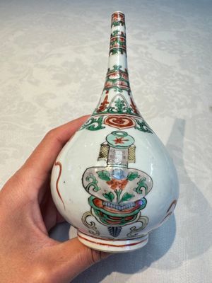 Three Chinese famille verte rosewater sprinklers, Kangxi — foto 27