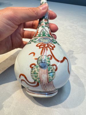 Three Chinese famille verte rosewater sprinklers, Kangxi — foto 30