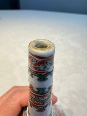Three Chinese famille verte rosewater sprinklers, Kangxi — foto 31