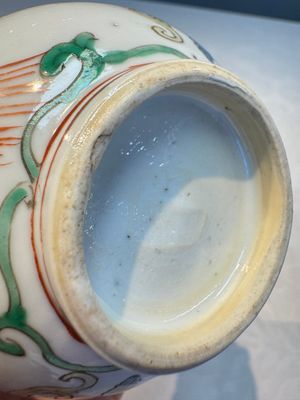 Three Chinese famille verte rosewater sprinklers, Kangxi — foto 35