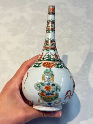 Three Chinese famille verte rosewater sprinklers, Kangxi — foto 4