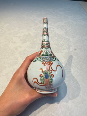 Three Chinese famille verte rosewater sprinklers, Kangxi — foto 5