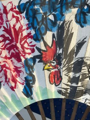 Three Chinese fans, ink and colour on paper, signed Qi Baishi 齊白石 (1864-1957), Qi Gong 启功 (1912-2005), Chen Dayu 陈大羽 (1912-2001) and Shi Shuqing 史树青 (1922-2007) — 照片 17