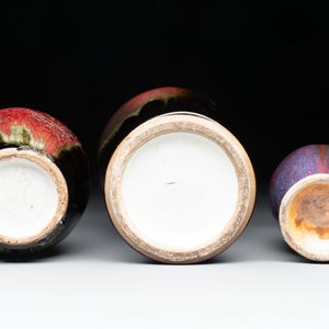 Three Chinese flambé-glazed vases, 19th C. — photo 7