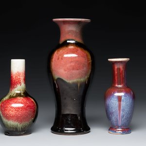 Three Chinese flambé-glazed vases, 20th C. — photo 2