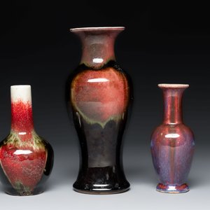 Three Chinese flambé-glazed vases, 20th C. — photo 4