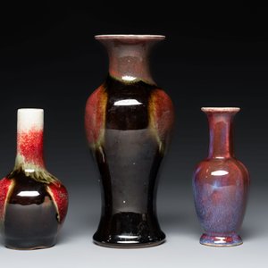Three Chinese flambé-glazed vases, 20th C. — photo 5