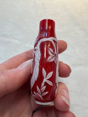 Three Chinese glass snuff bottles, 19/20th C. — foto 3