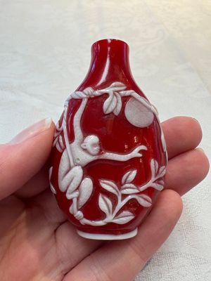 Three Chinese glass snuff bottles, 19/20th C. — foto 4