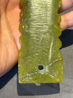 Three Chinese green nephrite jade ceremonial blades, possibly Shang, 12th C. B.C. — 照片 16