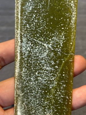 Three Chinese green nephrite jade ceremonial blades, possibly Shang, 12th C. B.C. — 照片 19