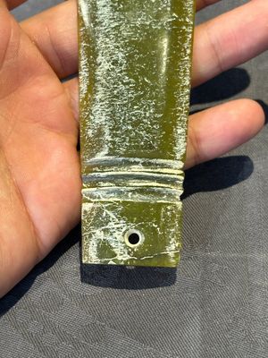 Three Chinese green nephrite jade ceremonial blades, possibly Shang, 12th C. B.C. — 照片 3