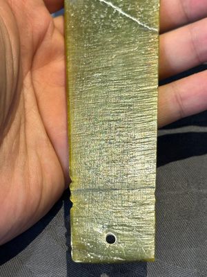 Three Chinese green nephrite jade ceremonial blades, possibly Shang, 12th C. B.C. — 照片 8
