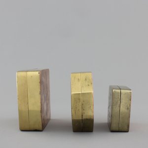 Three Chinese inscribed bronze seal boxes, 20th C. — photo 5