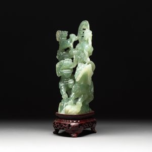 Three Chinese jade carvings, 20th C. — 照片 17