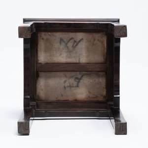 Three Chinese marble-topped hongmu stands, 19/20th C. — photo 10