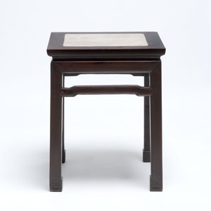 Three Chinese marble-topped hongmu stands, 19/20th C. — photo 12