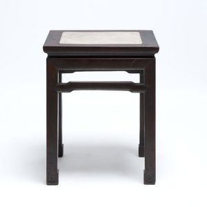 Three Chinese marble-topped hongmu stands, 19/20th C. — photo 13