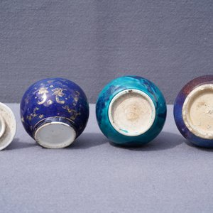 Three Chinese monochrome and flambé-glazed vases, Kangxi and 19th C. — 照片 9
