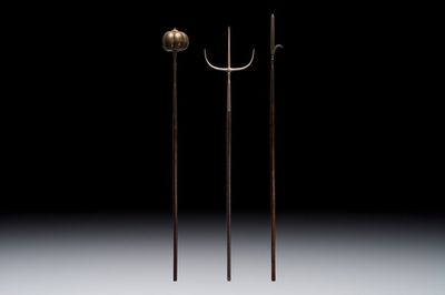 Three Chinese polearms, Qing