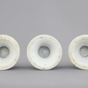 Three Chinese porcelain blue and white salts, Kangxi, ca. 1700 — photo 6