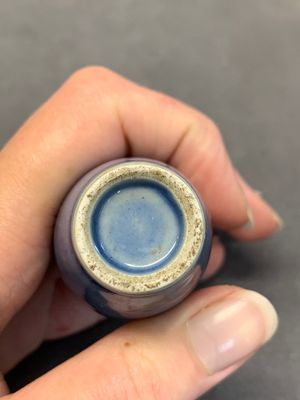 Three Chinese powder blue-ground blue and white snuff bottles and one blue and white snuff bottle, 19th C. — photo 11