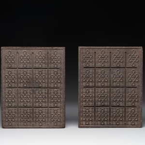 Three Chinese pressed black tea bricks, Hubei, 20th C. — photo 3