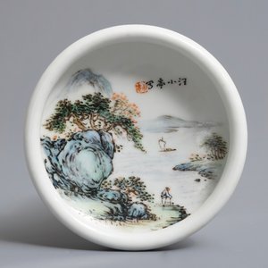 Three Chinese qianjiang cai wares inscribed Wang Ye Ting, 20th C. — 照片 2