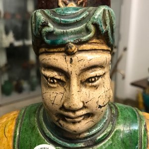 Three Chinese sancai-glazed roof tiles, Ming — 照片 25