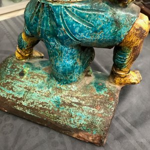 Three Chinese sancai-glazed roof tiles, Ming — 照片 63