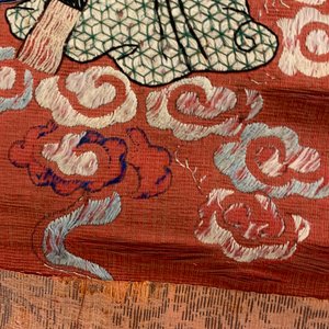 Three Chinese silk embroidered 'Star gods and immortals' panels, 19th C. — photo 19