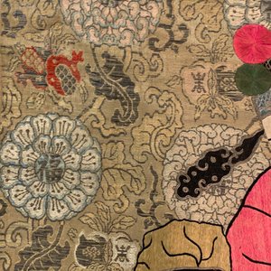 Three Chinese silk embroidered 'Star gods and immortals' panels, 19th C. — photo 33