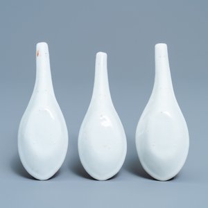 Three Chinese Thai market Bencharong spoons, 19th C. — 照片 3