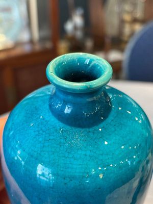 Three Chinese turquoise-glazed vases and a turquoise and aubergine-glazed Buddhist lion, Kangxi — photo 18