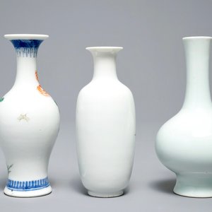 Three Chinese vases, various marks, 19/20th C. — 照片 3