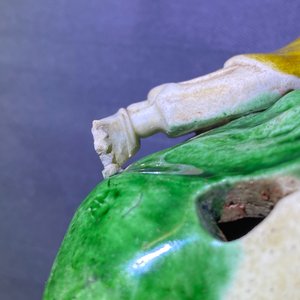 Three Chinese verte biscuit groups of Liu Hai on the toad, Kangxi — 照片 24