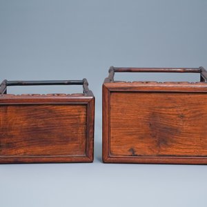 Three Chinese wooden nesting side tables, 19th C. — 照片 7