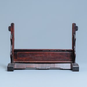 Three Chinese wooden table screen stands, 19th C. — photo 9