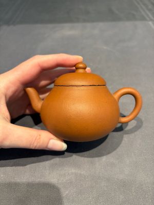 Three Chinese Yixing stoneware teapots, Chen Ziwen 陳子文 and Wen Cai 文彩 mark, Kangxi and later — photo 1