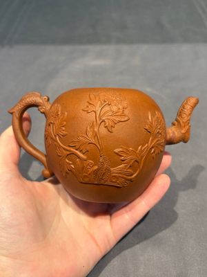Three Chinese Yixing stoneware teapots, Chen Ziwen 陳子文 and Wen Cai 文彩 mark, Kangxi and later — photo 22