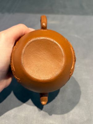 Three Chinese Yixing stoneware teapots, Chen Ziwen 陳子文 and Wen Cai 文彩 mark, Kangxi and later — photo 25