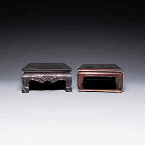 Three Chinese zitan wooden tables, 19/20th C. — 照片 3