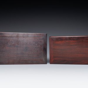 Three Chinese zitan wooden tables, 19/20th C. — 照片 6
