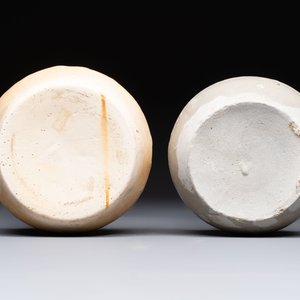 Three cream-glazed bottle vases and two jarlets from the Jepara shipwreck, Dehua or Anxi kilns, Song — 照片 13