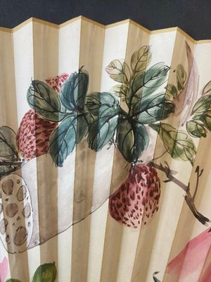 Three folding fans, follower of Zhang Daqian 張大千 (1899-1983) and Wu Hufang 吴湖帆 (1894-1968), ink and colour on paper — photo 32
