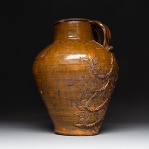 Three German stoneware jugs, including a bellarmine, and a French or English pottery jug, 17th C. and later — photo 2