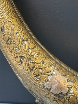 Three impressive flintlock muskets or 'moukahlas', two percussion pistols and three gunpowder horns, Morocco, 18/19th C. — photo 57