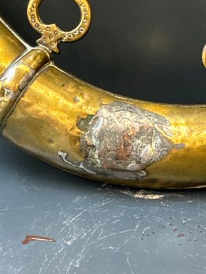 Three impressive flintlock muskets or 'moukahlas', two percussion pistols and three gunpowder horns, Morocco, 18/19th C. — photo 70